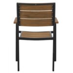 ΠΟΛΥΘΡΟΝΑ ΑΛΟΥΜΙΝΙΟΥ SAGA ΑΝΘΡΑΚΙ ΜΕ POLYWOOD HM5127.02 55x56x85Υεκ. - Image 6