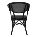 ΠΟΛΥΘΡΟΝΑ ΑΛΟΥΜΙΝΙΟΥ CLAY BAMBOO LOOK ΜΑΥΡΗ ΜΕ TEXTLINE HM5025.02 59x60x82 cm - Image 6