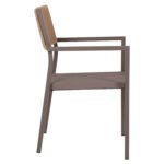 ΠΟΛΥΘΡΟΝΑ ΑΛΟΥΜΙΝΙΟΥ ΕΠΑΓΓΕΛΜΑΤΙΚΗ ΣΑΜΠΑΝΙΖΕ MIREN ME RATTAN ΠΛΑΤΗ HM5893.03 55,5x58,5x83 εκ. - Image 4