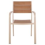 ΠΟΛΥΘΡΟΝΑ ΑΛΟΥΜΙΝΙΟΥ SAGA HM5127.04 ΣΑΜΠΑΝΙ ΜΕ POLYWOOD 55x52x86Yεκ. - Image 3