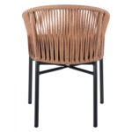 ΠΟΛΥΘΡΟΝΑ ΑΛΟΥΜΙΝΙΟΥ RAFAEL HM5698.01 ΑΝΘΡΑΚΙ ΜΕ ΜΠΕΖ WICKER 57x58x77Υ εκ. - Image 6
