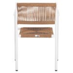 ΠΟΛΥΘΡΟΝΑ ΑΛΟΥΜΙΝΙΟΥ STER HM5786.11 ΛΕΥΚΗ-ΣΥΝΘ.RATTAN ΜΠΕΖ 55,5x53x78Υεκ. - Image 6