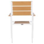 ΠΟΛΥΘΡΟΝΑ ΑΛΟΥΜΙΝΙΟΥ SAGA HM5981.01 ΛΕΥΚΗ-POLYWOOD ΣΕ ΦΥΣΙΚΟ 55x55x86Υεκ. - Image 6