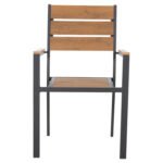 ΠΟΛΥΘΡΟΝΑ ΑΛΟΥΜΙΝΙΟΥ SAGA HM5981.03 ΑΝΘΡΑΚΙ-POLYWOOD ΣΕ ΦΥΣΙΚΟ 55x55x86Υεκ. - Image 3