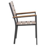 ΠΟΛΥΘΡΟΝΑ ΑΛΟΥΜΙΝΙΟΥ SAGA HM5981.03 ΑΝΘΡΑΚΙ-POLYWOOD ΣΕ ΦΥΣΙΚΟ 55x55x86Υεκ. - Image 4