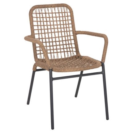 Αγόρασε ΠΟΛΥΘΡΟΝΑ ΑΛΟΥΜΙΝΙΟΥ SPANO HM6046 ΑΝΘΡΑΚΙ ΣΚΕΛΕΤΟΣ-ΜΠΕΖ ΣΥΝΘ.RATTAN 55