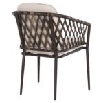 ΠΟΛΥΘΡΟΝΑ ΑΛΟΥΜΙΝΙΟΥ BOLLY HM6080 ΚΑΦΕ-ΣΥΝΘ.RATTAN ΚΑΦΕ-ΜΠΕΖ ΜΑΞΙΛΑΡΙΑ 58,5x67x86Υεκ - Image 5