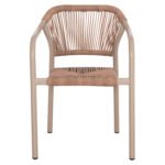 ΠΟΛΥΘΡΟΝΑ ΑΛΟΥΜΙΝΙΟΥ LUCCI HM6266.02 MOKA ΣΚΕΛΕΤΟΣ-P.E.RATTAN ΦΥΣΙΚΟ 58x56x79Υεκ - Image 3