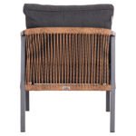ΠΟΛΥΘΡΟΝΑ ΑΛΟΥΜΙΝΙΟΥ MAYBEL HM6283.01 ΑΝΘΡΑΚΙ ΜΕ ΚΑΦΕ P.E.RATTAN 67x74x72-87Υεκ. - Image 6