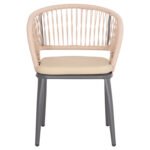 ΠΟΛΥΘΡΟΝΑ ΑΛΟΥΜΙΝΙΟΥ MAGNET HM6287.01 ΣΚΟΥΡΟ ΓΚΡΙ ΜΕ ΚΡΕΜ P.E.ΣΧΟΙΝΙ 59x61x81.5Υεκ - Image 3