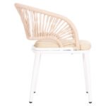 ΠΟΛΥΘΡΟΝΑ ΑΛΟΥΜΙΝΙΟΥ MAGNET HM6287.02 ΛΕΥΚΟ ΜΕ ΜΠΕΖ P.E.ΣΧΟΙΝΙ 59x61x81.5Υεκ - Image 4