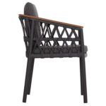 ΠΟΛΥΘΡΟΝΑ ΑΛΟΥΜΙΝΙΟΥ STREAM HM6427.01 ΣΚΟΥΡΟ ΓΚΡΙ ΣΧΟΙΝΙ & OLEFIN 59x63x85Υεκ. - Image 4