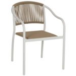 Αγόρασε ΠΟΛΥΘΡΟΝΑ ΑΛΟΥΜΙΝΙΟΥ ΛΕΥΚΟ ΜΕ PE RATTAN WICKER HM5856.01 57x63x80Yεκ. σε μοναδική τιμή στο clickforshop.gr