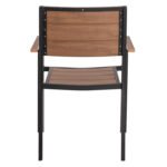 ΠΟΛΥΘΡΟΝΑ ΑΛΟΥΜΙΝΙΟΥ SAGA ΜΑΥΡΗ ΜΕ POLYWOOD HM5127.03 56x55x85,5Yεκ. - Image 6