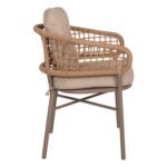 ΠΟΛΥΘΡΟΝΑ ΑΛΟΥΜΙΝΙΟΥ ΜΟΚΑ ΕΠΑΓΓΕΛΜ. RATTAN & ΜΑΞΙΛΑΡΙ ΜΠΕΖ HM5863.02 60x56x84Y εκ. - Image 4