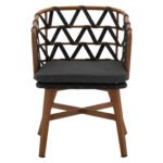 ΠΟΛΥΘΡΟΝΑ ΑΛΟΥΜΙΝΙΟΥ RICKO HM5782.11 ΚΑΦΕ ΣΚΕΛΕΤΟΣ-ΓΚΡΙ ΚΟΡΔΟΝΙ 58x59x78Υ εκ. - Image 3