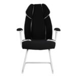 ΠΟΛΥΘΡΟΝΑ ZAHARA HM1102.02 ΣΕ ΧΡΩΜΑ ΜΑΥΡΟ ΜΕ ΑΣΠΡΟ 66,5x63x108cm - Image 3