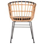 ΠΟΛΥΘΡΟΝΑ ΕΞ.ΧΩΡΟΥ ALLEGRA HM5456.11 ΜΕΤΑΛΛΟ&ΜΑΞΙΛΑΡΙ ΜΑΥΡΟ-WICKER ΜΠΕΖ 58x61x81Y - Image 6