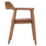 ΠΟΛΥΘΡΟΝΑ ΕΞΩΤΕΡΙΚΟΥ ΧΩΡΟΥ FREM HM18107 ΞΥΛΟ TEAK-ΦΥΣΙΚΟ ΧΡΩΜΑ 59x54.5x76Υεκ. - Image 4