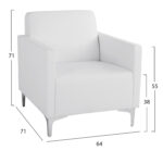 ΠΟΛΥΘΡΟΝΑ NELLIE HM3159.12 ΜΕ ΛΕΥΚΟ PU 64Χ71Χ71Υ εκ. - Image 2