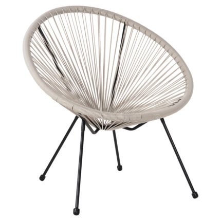 Αγόρασε ΠΟΛΥΘΡΟΝΑ HM5872.03 ΤΥΠΟΥ ΦΩΛΙΑ ΜΕΤΑΛ. ACAPULCO ΜΑΥΡΗ-ΕΚΡΟΥ ΣΥΝΘ. RATTAN 71x72x80Υεκ σε μοναδική τιμή στο clickforshop.gr