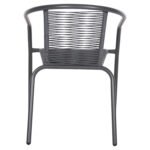 ΠΟΛΥΘΡΟΝΑ SWIFTER HM5969.01 ΜΕΤΑΛΛΟ ΓΚΡΙ-ΣΥΝΘ. RATTAN ΓΚΡΙ 54x61x75Υεκ. - Image 6