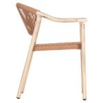 ΠΟΛΥΘΡΟΝΑ KERLY HM6050.01 ΑΛΟΥΜΙΝΙΟ ΧΡΩΜΑ ΔΡΥΟΣ-ΧΑΛΚΙΝΟ ΣΥΝΘΕΤΙΚΟ RATTAN 54x58,5x76Υ - Image 4