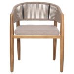 ΠΟΛΥΘΡΟΝΑ NAVAN HM6135.02 ΞΥΛΟ ΑΚΑΚΙΑΣ ΦΥΣΙΚΟ-ΣΧΟΙΝΙ NYLON ΜΠΕΖ 59x58x76Υεκ. - Image 3