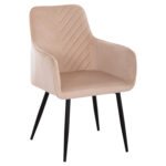 Αγόρασε ΠΟΛΥΘΡΟΝΑ LATRELL HM8582.05 ΕΚΡΟΥ ΒΕΛΟΥΔΟ & ΜΑΥΡΑ ΜΕΤΑΛΛΙΚΑ ΠΟΔΙΑ 54x57x84Yεκ. σε μοναδική τιμή στο clickforshop.gr