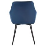 ΠΟΛΥΘΡΟΝΑ LATRELL HM8582.08 ΜΠΛΕ ΒΕΛΟΥΔΟ & ΜΑΥΡΑ ΜΕΤΑΛΛΙΚΑ ΠΟΔΙΑ 57x56x84Yεκ. - Image 6