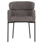 ΠΟΛΥΘΡΟΝΑ WOLF HM8583.01 ΓΚΡΙ ΥΦΑΣΜΑ ΜΠΟΥΚΛΕ ΜΕ ΜΕΤΑΛΛΙΚΑ ΠΟΔΙΑ 56x62x80Yεκ. - Image 3