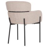 ΠΟΛΥΘΡΟΝΑ WOLF HM8583.02 ΕΚΡΟΥ ΥΦΑΣΜΑ ΜΠΟΥΚΛΕ ΜΕ ΜΕΤΑΛΛΙΚΑ ΠΟΔΙΑ 56x62x80Yεκ. - Image 5