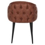 ΠΟΛΥΘΡΟΝΑ LORETTA HM9271.53 ΜΕ ΤΑΜΠΑ ΤΕΧΝΟΔΕΡΜΑ & ΞΥΛΙΝΑ ΜΑΥΡΑ ΠΟΔΙΑ 53x60x82Υεκ. - Image 6