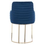 ΠΟΛΥΘΡΟΝΑ SOLANA HM9275.08 ΑΠΟ ΜΠΛΕ ΒΕΛΟΥΔΟ ΜΕ ΜΕΤΑΛΛΙΚΑ ΧΡΥΣΑ ΠΟΔΙΑ 54x63x87Υ εκ. - Image 6