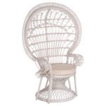 Αγόρασε ΠΟΛΥΘΡΟΝΑ ROYAL PEACOCK HM9342.02 RATTAN ΣΕ ΛΕΥΚΟ-ΜΑΞΙΛΑΡΙ ΛΕΥΚΟ 114x72x150Yεκ. σε μοναδική τιμή στο clickforshop.gr