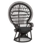 Αγόρασε ΠΟΛΥΘΡΟΝΑ ROYAL PEACOCK HM9342.03 RATTAN ΜΑΥΡΟ-ΜΑΞΙΛΑΡΙ ΜΑΥΡΟ 114x72x150Yεκ. σε μοναδική τιμή στο clickforshop.gr