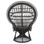 ΠΟΛΥΘΡΟΝΑ ROYAL PEACOCK HM9342.03 RATTAN ΜΑΥΡΟ-ΜΑΞΙΛΑΡΙ ΜΑΥΡΟ 114x72x150Yεκ. - Image 6