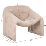 ΠΟΛΥΘΡΟΝΑ SPINER HM9599.08 ΜΠΕΖ ΜΠΟΥΚΛΕ ΥΦΑΣΜΑ 81x64x74Υεκ. - Image 2