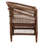 ΠΟΛΥΘΡΟΝΑ MALAWI HM9635.01 ΞΥΛΟ ΜΑΟΝΙ & RATTAN--Β'ΔΙΑΛΟΓΗΣ 80x70x86Υεκ. - Image 4