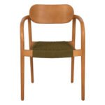 ΠΟΛΥΘΡΟΝΑ OSLO HM9636.05 ΞΥΛΟ TEAK ΦΥΣΙΚΟ & ΠΡΑΣΙΝΟ ΣΧΟΙΝΙ 55x54x80Yεκ. - Image 3