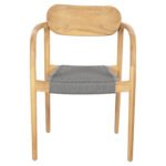 ΠΟΛΥΘΡΟΝΑ OSLO HM9636.08 ΞΥΛΟ TEAK ΦΥΣΙΚΟ & ΓΚΡΙ ΣΧΟΙΝΙ 55x54x80Yεκ. - Image 3