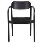 ΠΟΛΥΘΡΟΝΑ OSLO HM9636.12 ΞΥΛΟ TEAK ΜΑΥΡΟ & ΜΑΥΡΟ ΣΧΟΙΝΙ 55x54x80Yεκ. - Image 3