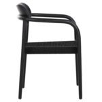 ΠΟΛΥΘΡΟΝΑ OSLO HM9636.12 ΞΥΛΟ TEAK ΜΑΥΡΟ & ΜΑΥΡΟ ΣΧΟΙΝΙ 55x54x80Yεκ. - Image 4