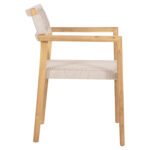 ΠΟΛΥΘΡΟΝΑ CHARLOTTE HM9637.07 ΞΥΛΟ TEAK & ΜΠΕΖ ΣΧΟΙΝΙ--B'ΔΙΑΛΟΓΗΣ 58x61x81Yεκ. - Image 4