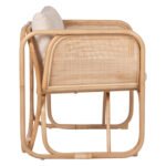 ΠΟΛΥΘΡΟΝΑ WENDY HM9816 RATTAN ΣΕ ΦΥΣΙΚΟ ΧΡΩΜΑ-ΛΕΥΚΑ ΜΑΞΙΛΑΡΙΑ 73x72x84Yεκ. - Image 4