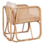 ΠΟΛΥΘΡΟΝΑ WENDY HM9816 RATTAN ΣΕ ΦΥΣΙΚΟ ΧΡΩΜΑ-ΛΕΥΚΑ ΜΑΞΙΛΑΡΙΑ 73x72x84Yεκ. - Image 5