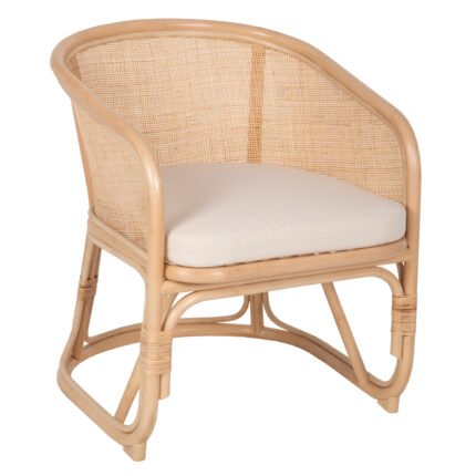 Αγόρασε ΠΟΛΥΘΡΟΝΑ ΚΙΚΟ HM9839 RATTAN ΣΕ ΦΥΣΙΚΟ ΧΡΩΜΑ-ΛΕΥΚΟ ΜΑΞΙΛΑΡΙ 61x71x76Yεκ. σε μοναδική τιμή στο clickforshop.gr