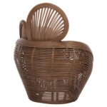 ΠΟΛΥΘΡΟΝΑ CIRCE HM9883 RATTAN ΚΑΦΕ-ΜΑΞΙΛΑΡΙΑ ΕΚΡΟΥ 100x74x112,5Υεκ. - Image 5
