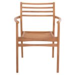 ΠΟΛΥΘΡΟΝΑ MOOSEN HM9936 ΜΑΣΙΦ ΞΥΛΟ TEAK ΣΕ ΦΥΣΙΚΟ 59x60x78,5Υ - Image 3