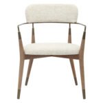 ΠΟΛΥΘΡΟΝΑ ROY HM9978.01 ΣΚΕΛΕΤΟΣ ΞΥΛΟ ΟΞΙΑΣ-ΜΕΤΑΛ.ΜΠΡΑΤΣΑ-ΕΚΡΟΥ ΥΦΑΣΜΑ 51x48x77,5Υεκ - Image 3